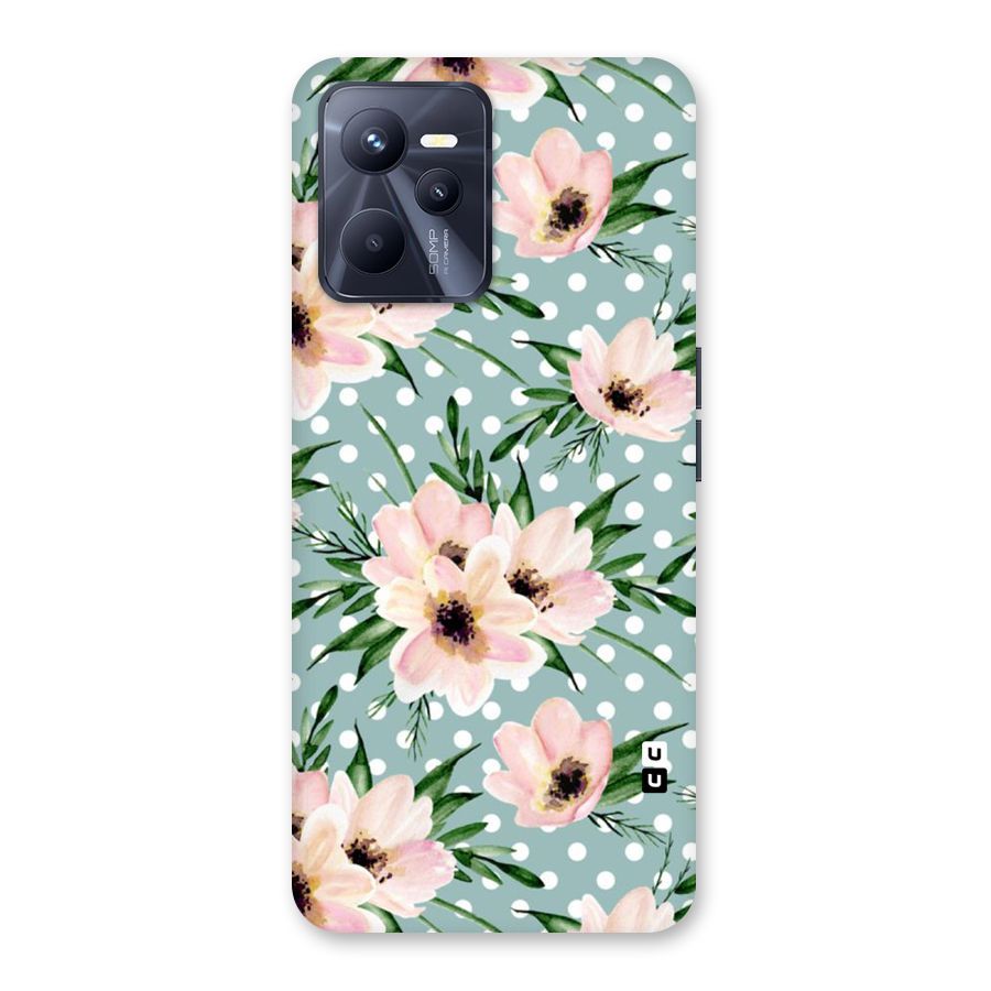 Polka Art Floral Back Case for Realme C35