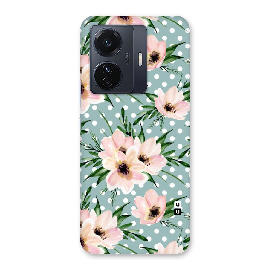 Polka Art Floral Back Case for Vivo T1 Pro