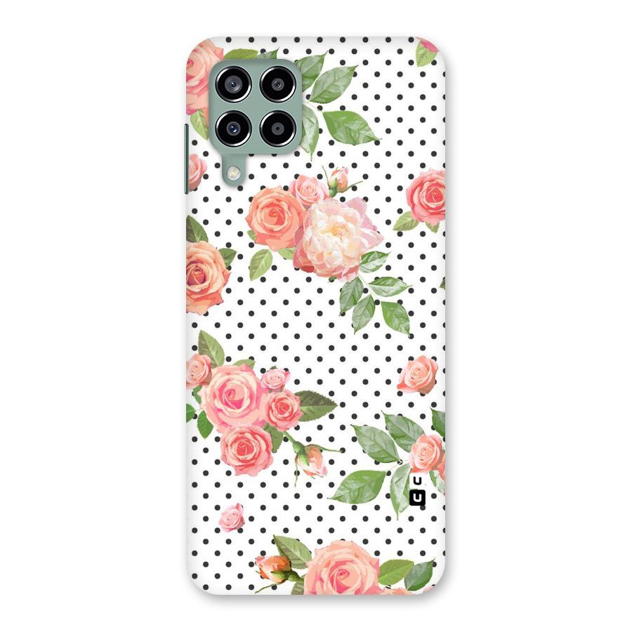 Polka Bloom White Back Case for Galaxy M33