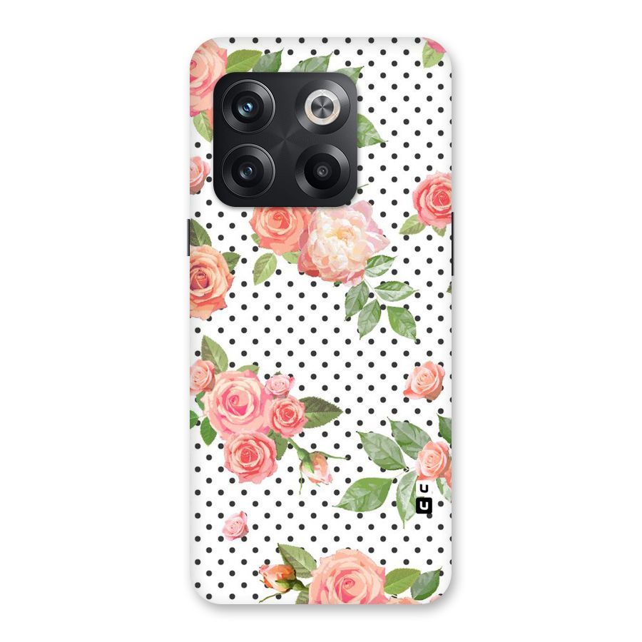 Polka Bloom White Back Case for OnePlus 10T