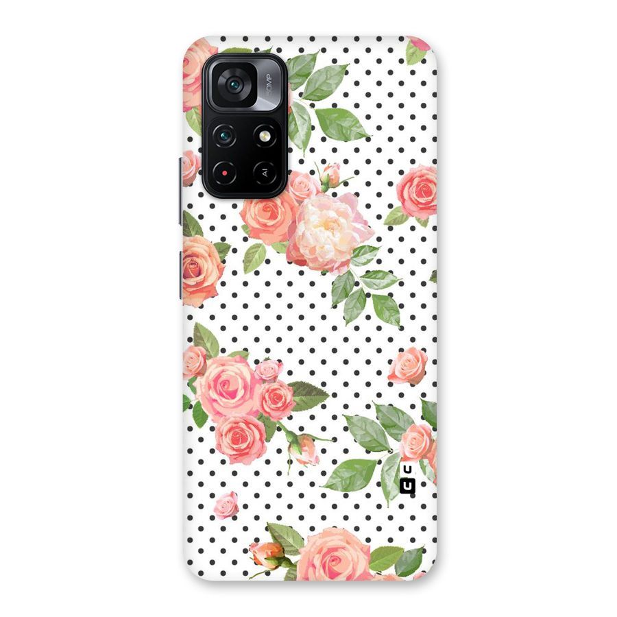 Polka Bloom White Back Case for Poco M4 Pro 5G