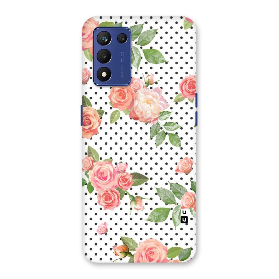 Polka Bloom White Back Case for Realme 9 5G Speed