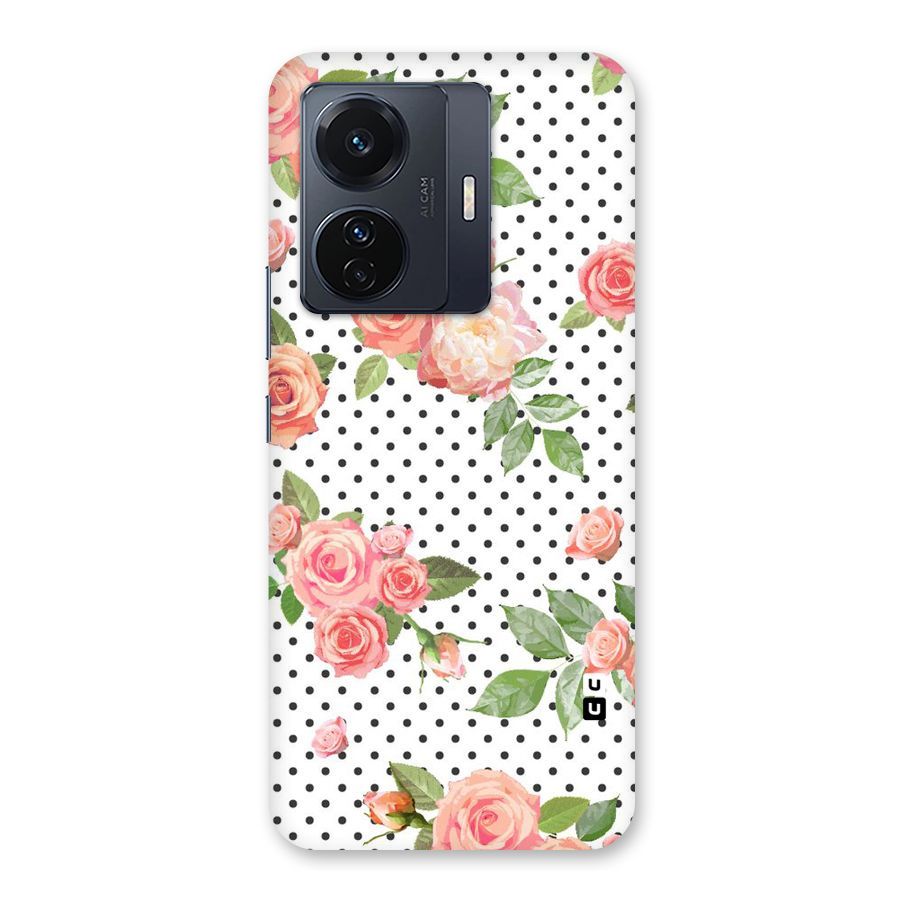 Polka Bloom White Back Case for Vivo T1 Pro