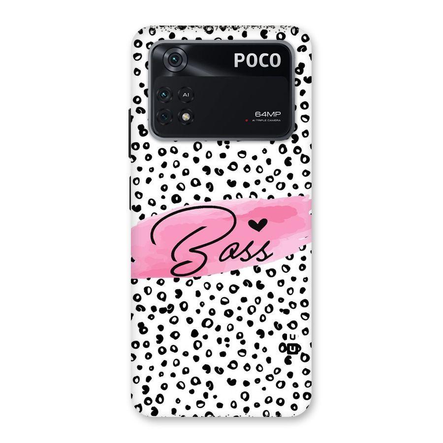 Polka Boss Back Case for Poco M4 Pro 4G
