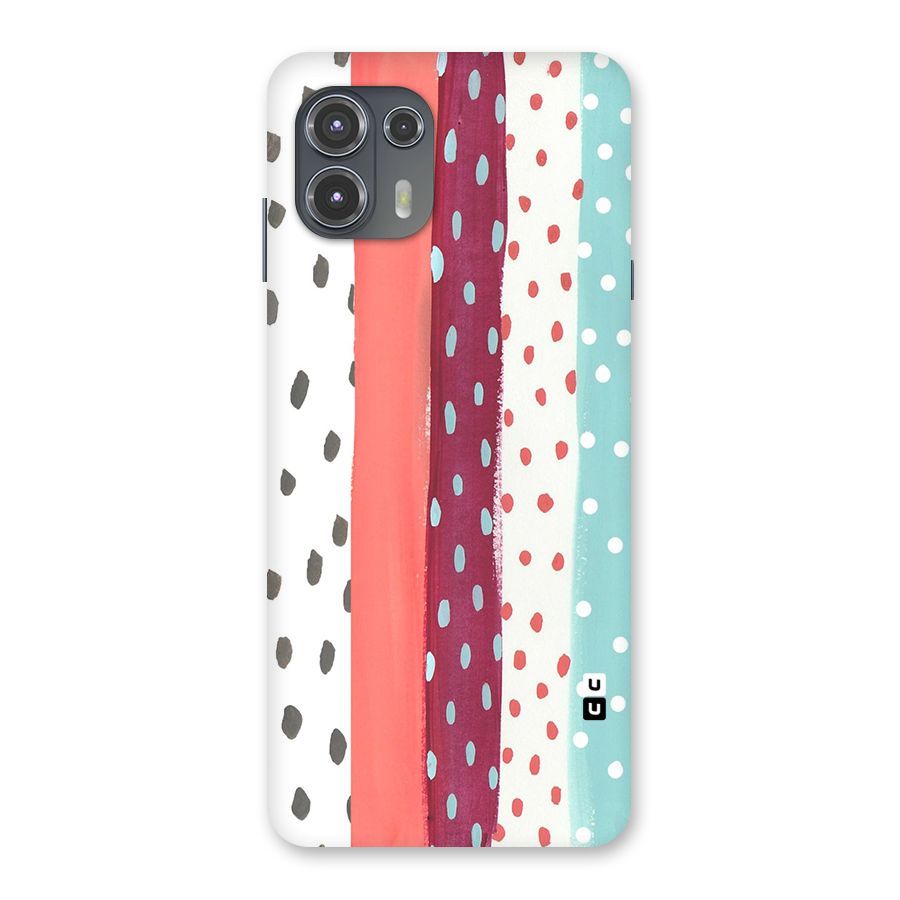 Polka Brush Art Back Case for Motorola Edge 20 Fusion