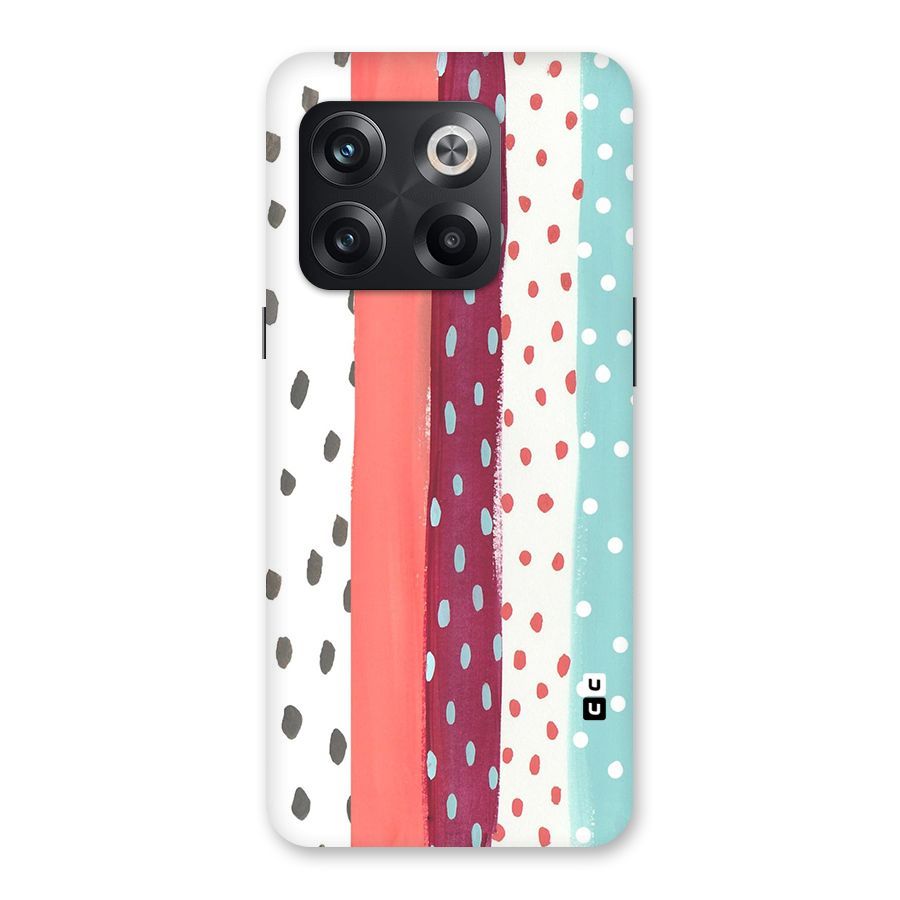 Polka Brush Art Back Case for OnePlus 10T