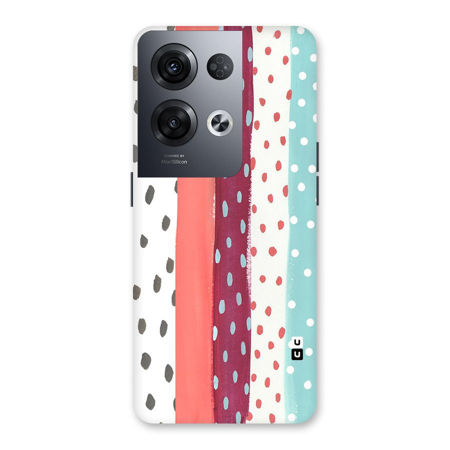 Polka Brush Art Back Case for Oppo Reno8 Pro 5G