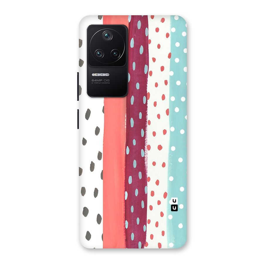 Polka Brush Art Back Case for Poco F4 5G