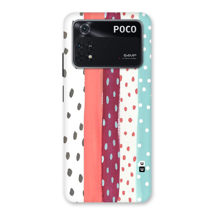 Polka Brush Art Back Case for Poco M4 Pro 4G