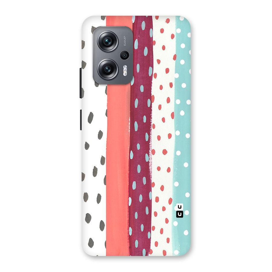Polka Brush Art Back Case for Redmi K50i