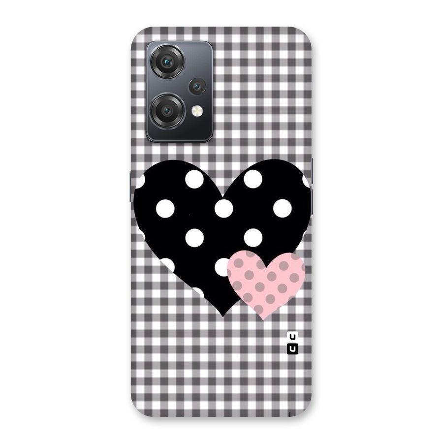 Polka Check Hearts Back Case for OnePlus Nord CE 2 Lite 5G