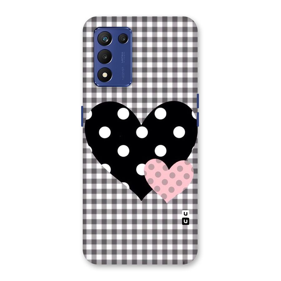 Polka Check Hearts Back Case for Realme 9 5G Speed
