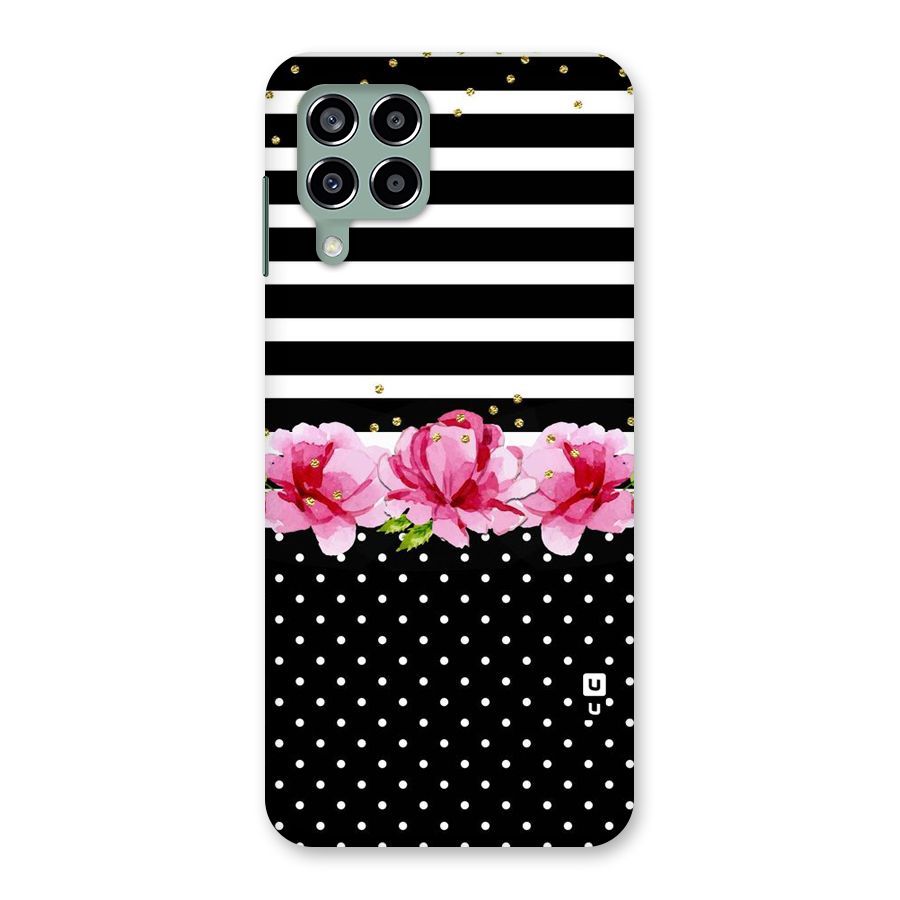 Polka Floral Stripes Back Case for Galaxy M33