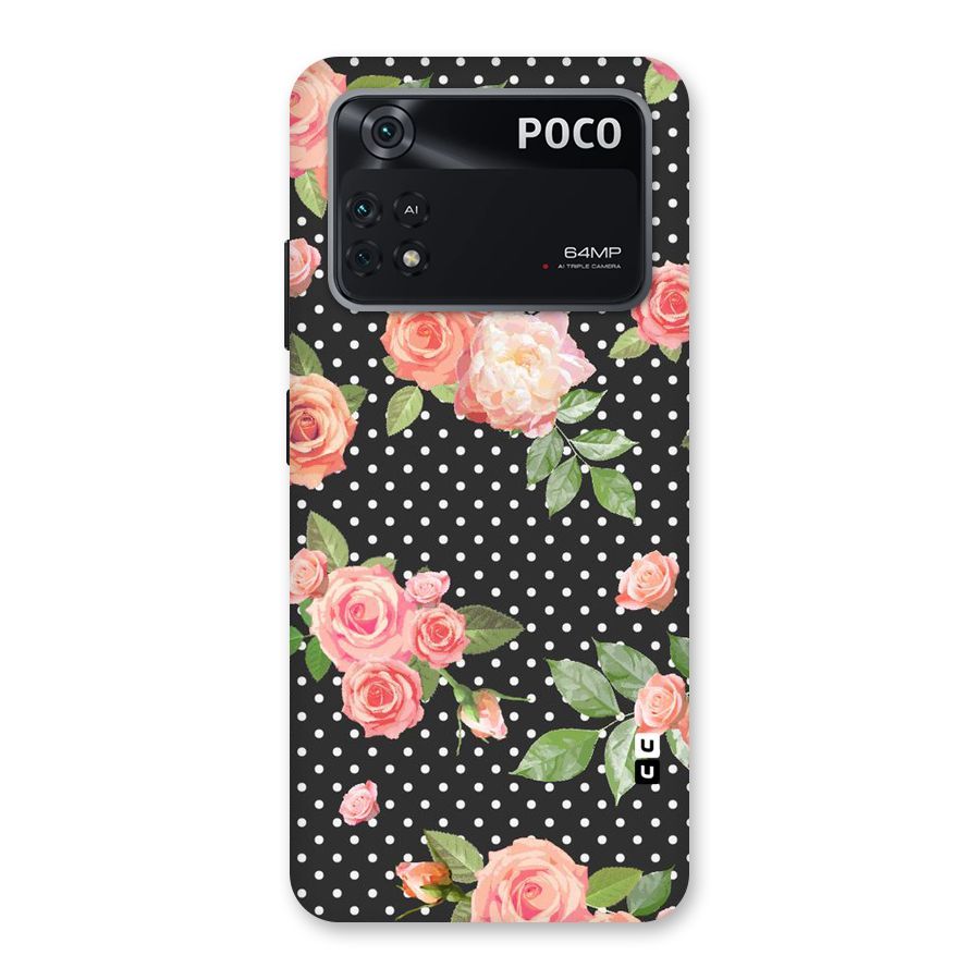 Polka Peach Back Case for Poco M4 Pro 4G
