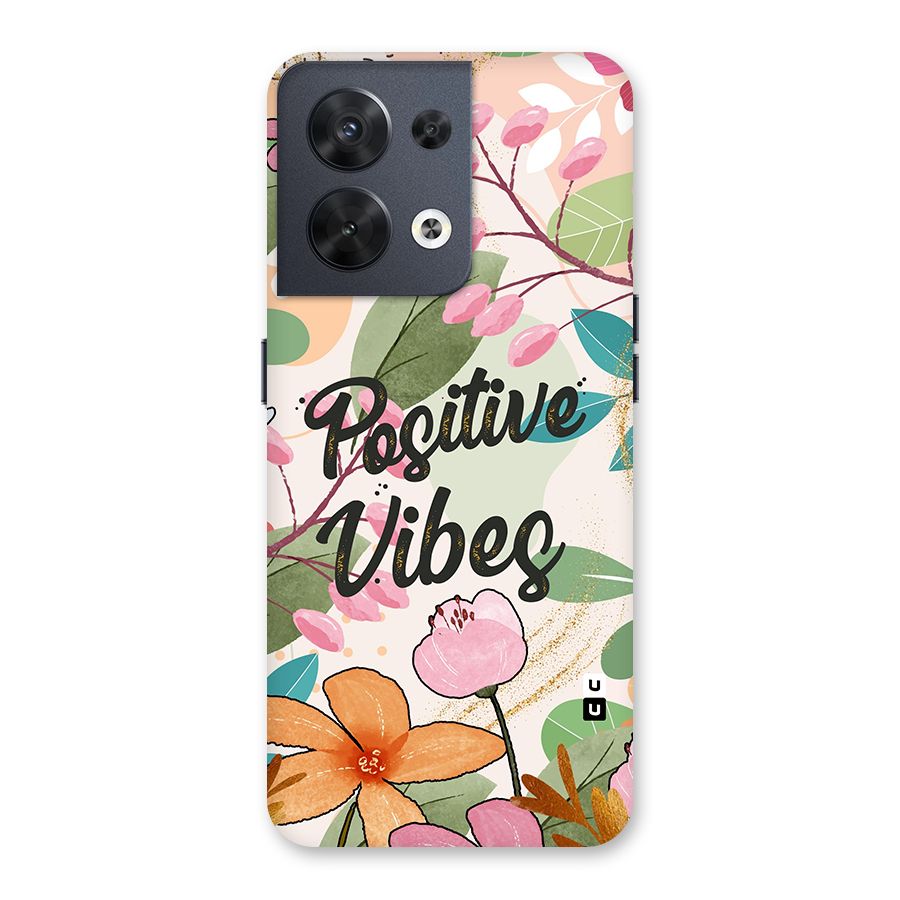 Positive Vibes Back Case for Oppo Reno8 5G