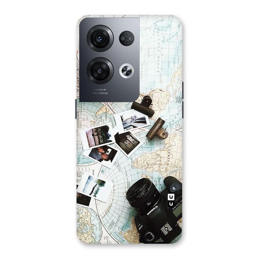 Post Stamps Travel Back Case for Oppo Reno8 Pro 5G