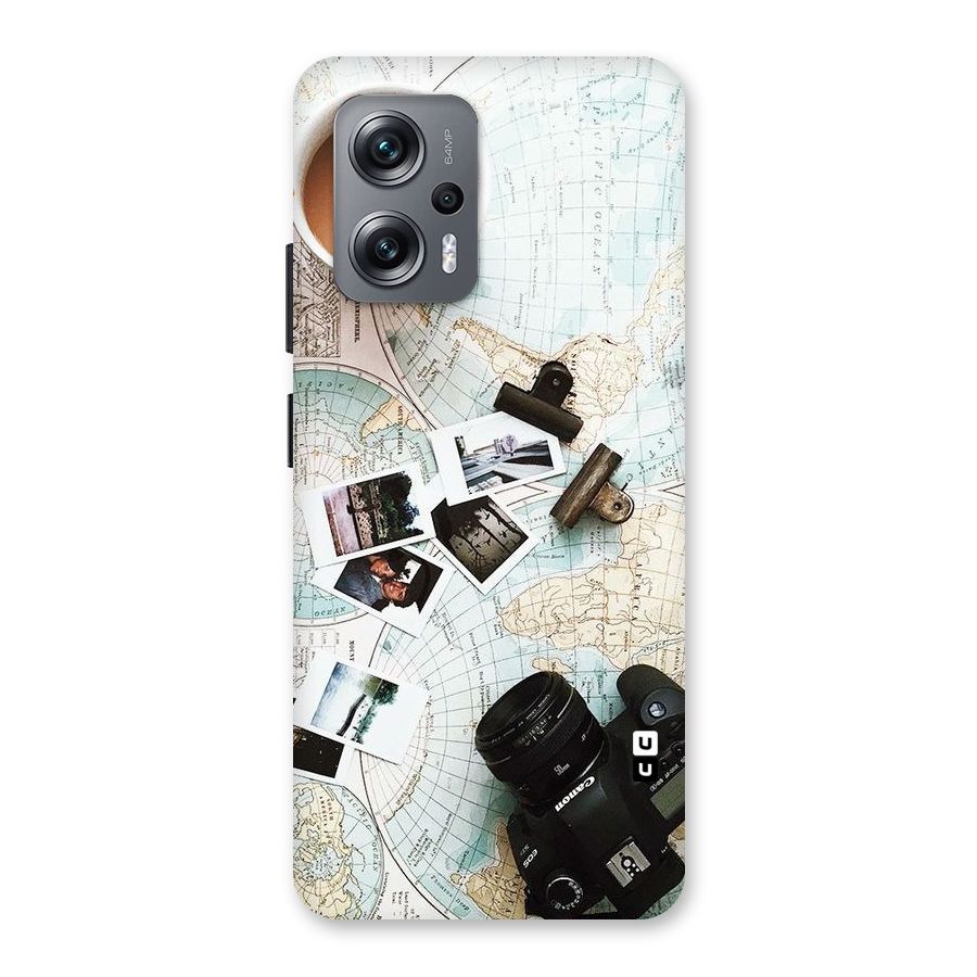 Post Stamps Travel Back Case for Redmi K50i