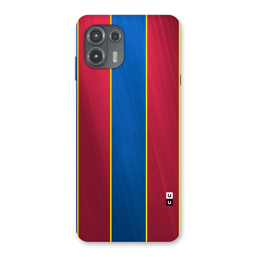 Premium Vertical Stripes Back Case for Motorola Edge 20 Fusion
