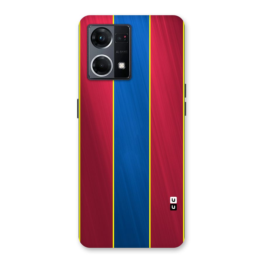 Premium Vertical Stripes Glass Back Case for Oppo F21 Pro 5G