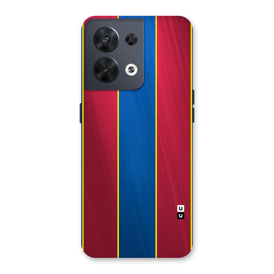Premium Vertical Stripes Back Case for Oppo Reno8 5G