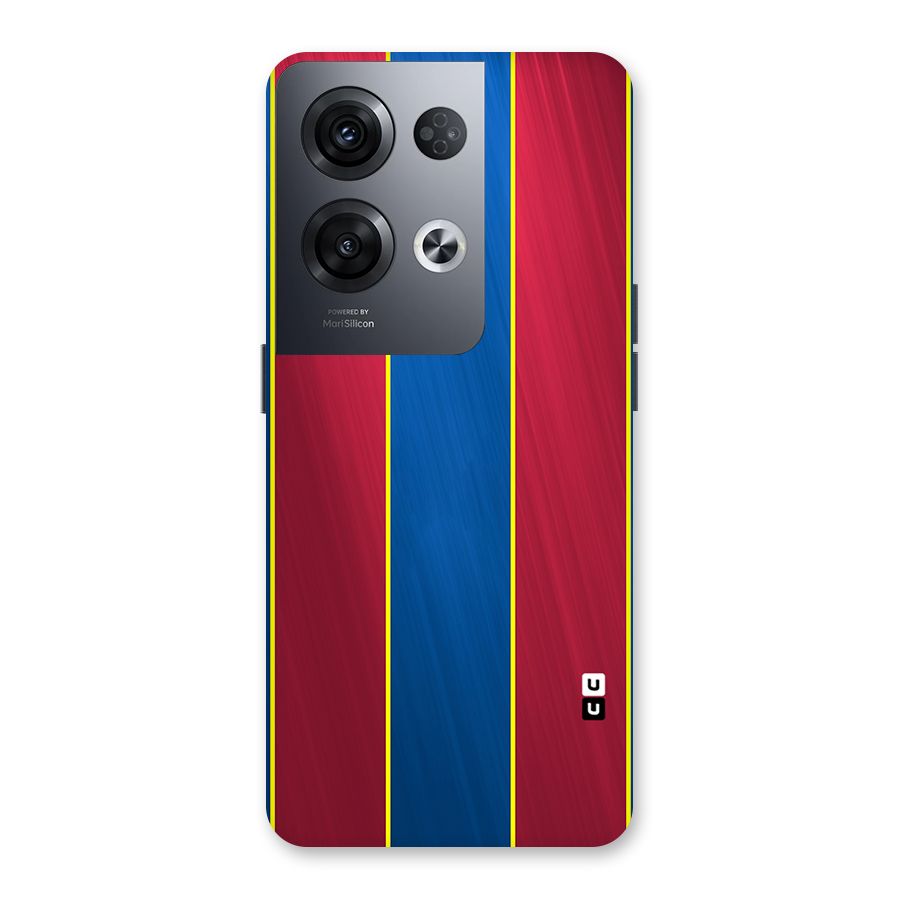 Premium Vertical Stripes Back Case for Oppo Reno8 Pro 5G