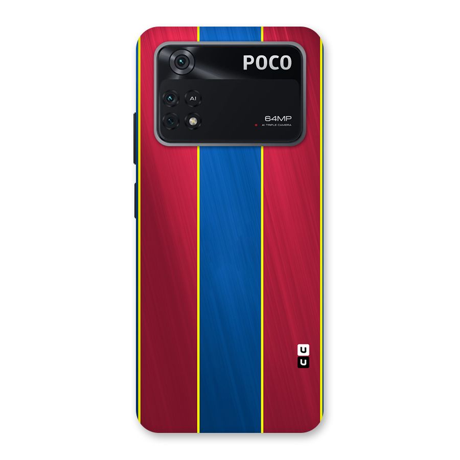 Premium Vertical Stripes Back Case for Poco M4 Pro 4G