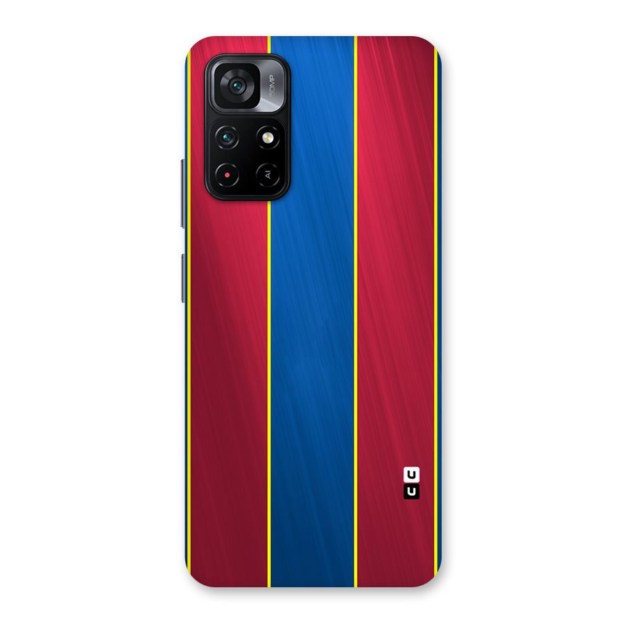 Premium Vertical Stripes Back Case for Poco M4 Pro 5G