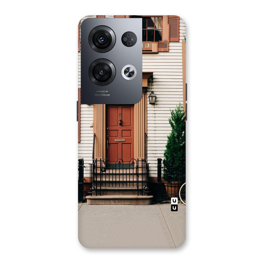 Pretty Orange Door Back Case for Oppo Reno8 Pro 5G