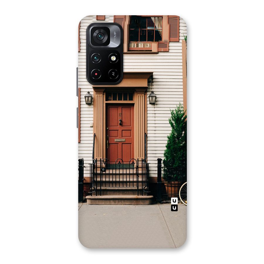 Pretty Orange Door Back Case for Poco M4 Pro 5G