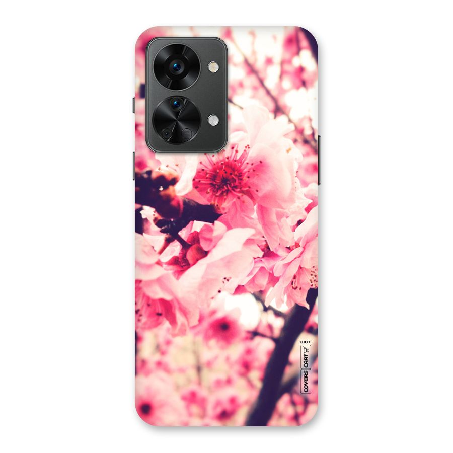 Pretty Pink Flowers Back Case for OnePlus Nord 2T