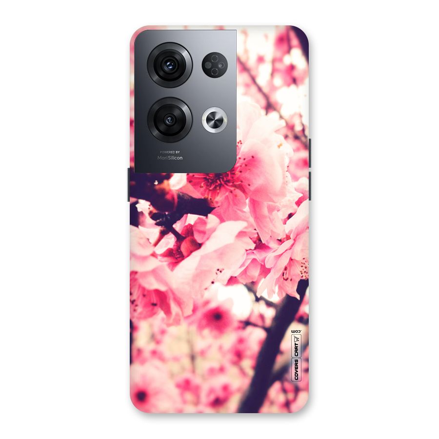 Pretty Pink Flowers Back Case for Oppo Reno8 Pro 5G