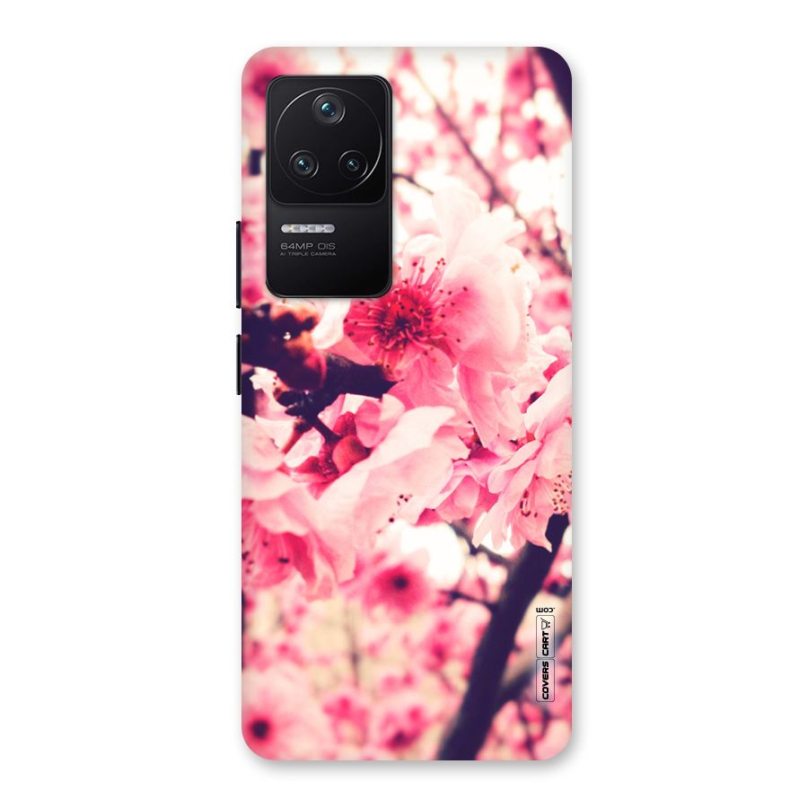 Pretty Pink Flowers Back Case for Poco F4 5G