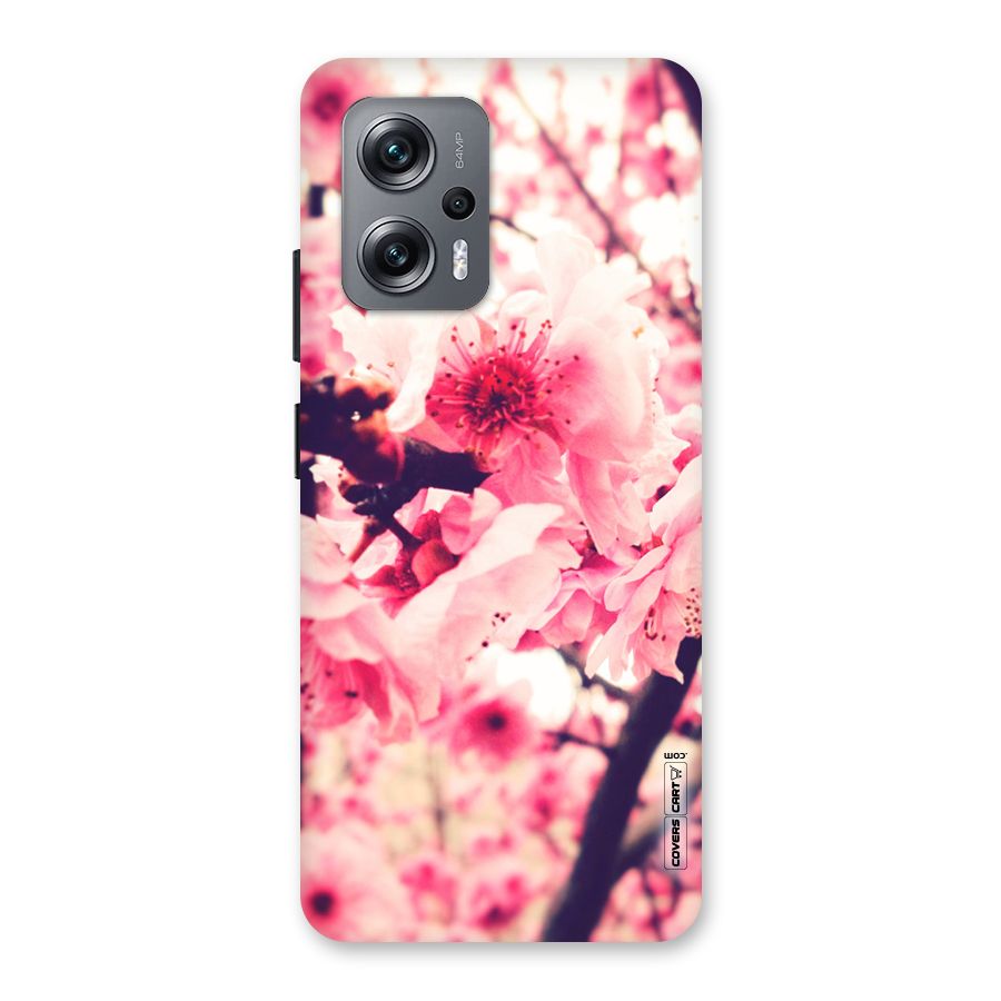 Pretty Pink Flowers Back Case for Redmi K50i