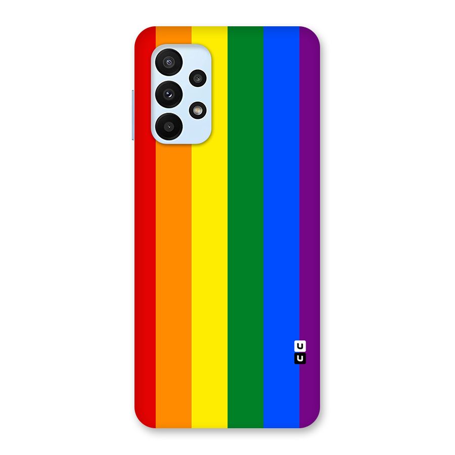 Pride Rainbow Stripes Back Case for Galaxy A23