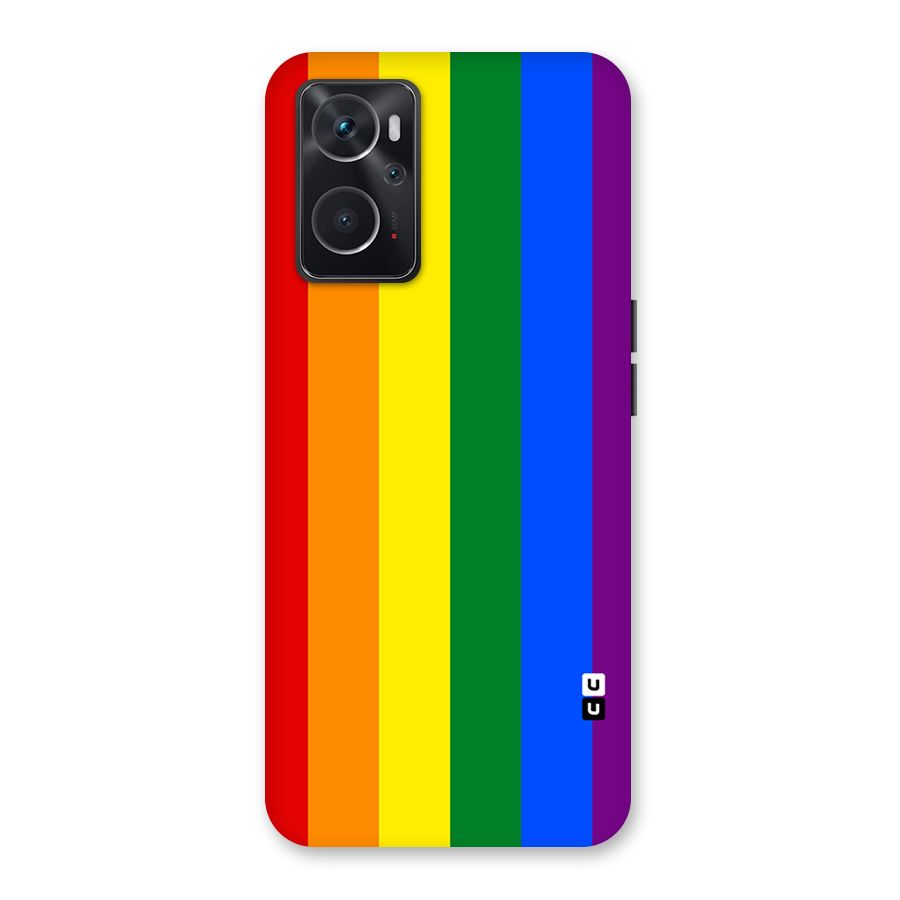 Pride Rainbow Stripes Back Case for Oppo K10 4G
