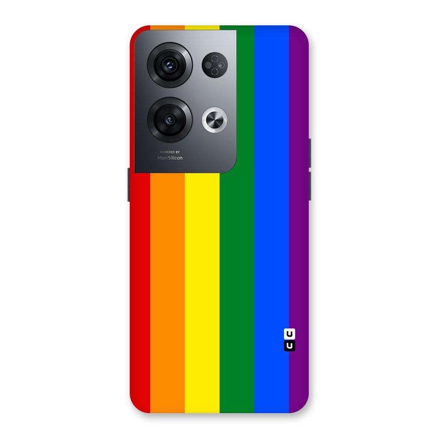 Pride Rainbow Stripes Back Case for Oppo Reno8 Pro 5G