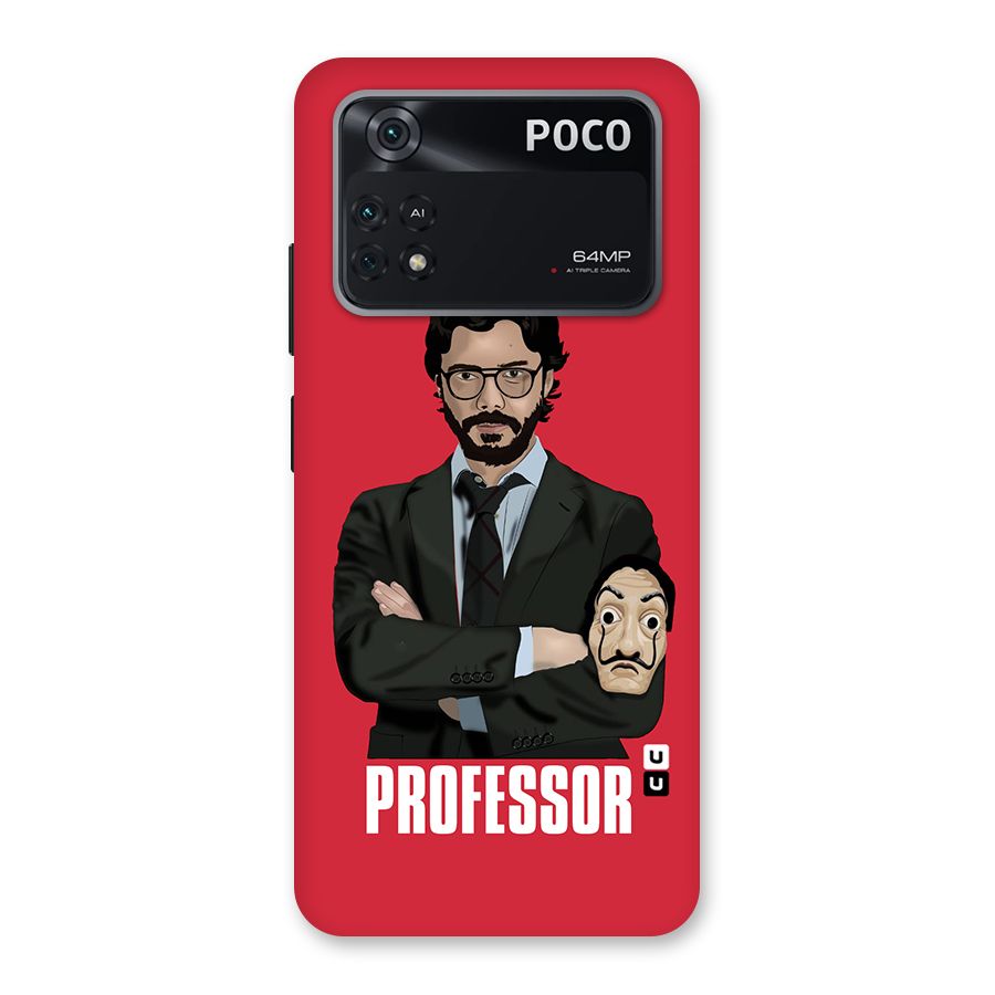 Professor Art Illustration Back Case for Poco M4 Pro 4G