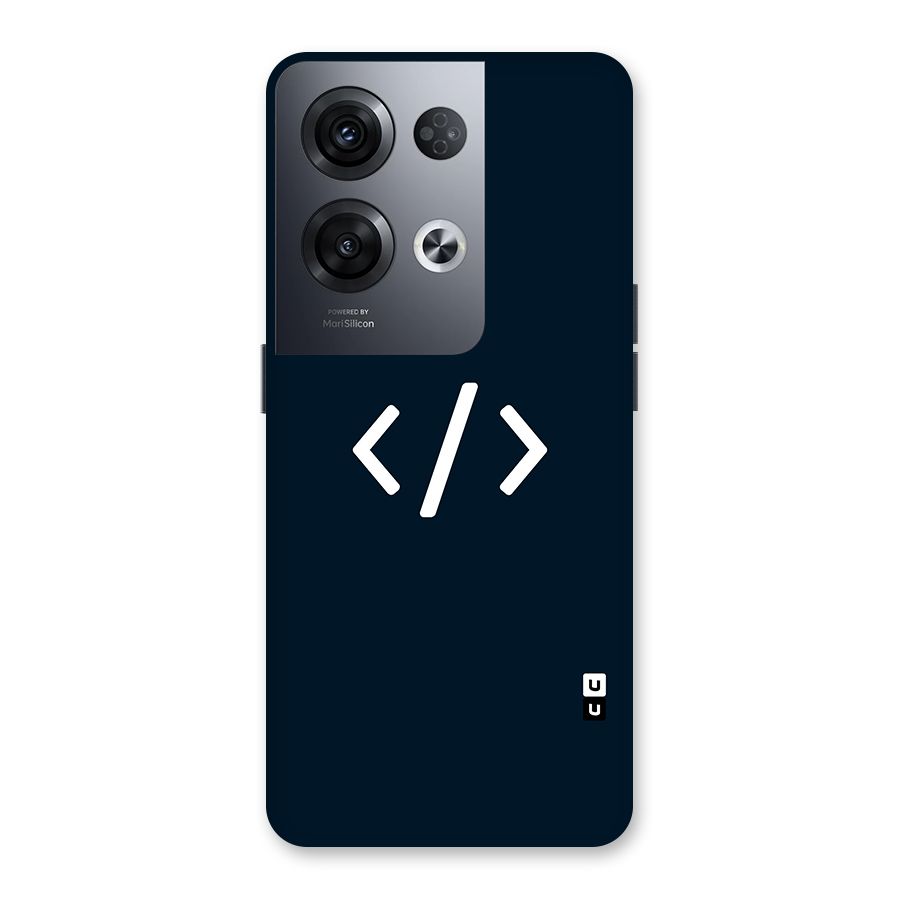 Programmers Style Symbol Back Case for Oppo Reno8 Pro 5G