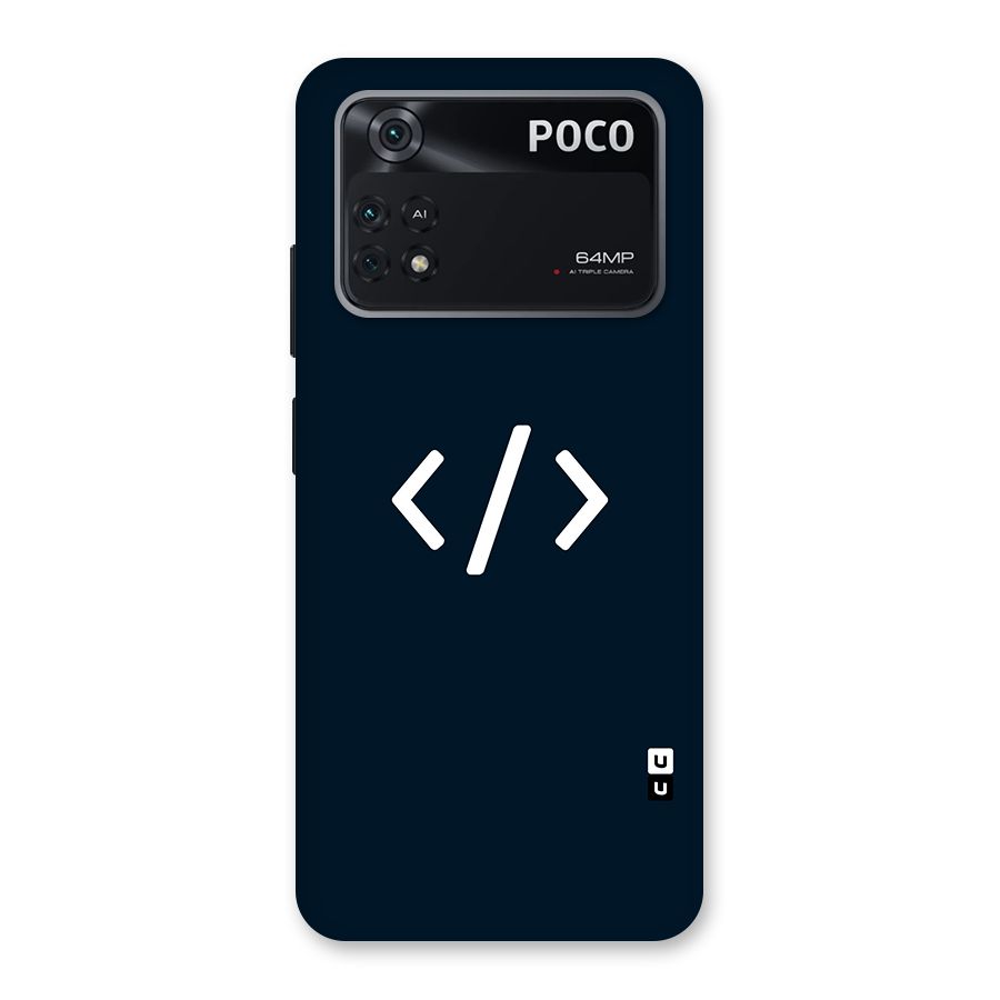 Programmers Style Symbol Back Case for Poco M4 Pro 4G