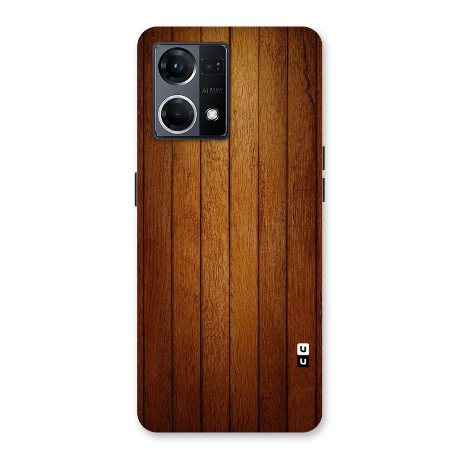 Proper Brown Wood Glass Back Case for Oppo F21 Pro 5G