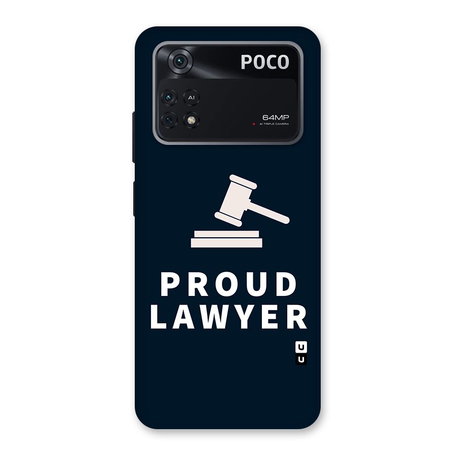 Proud Lawyer Back Case for Poco M4 Pro 4G