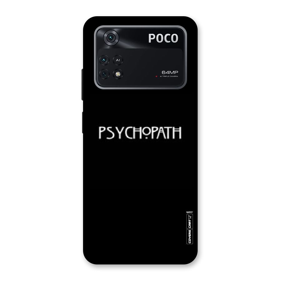 Psycopath Alert Back Case for Poco M4 Pro 4G