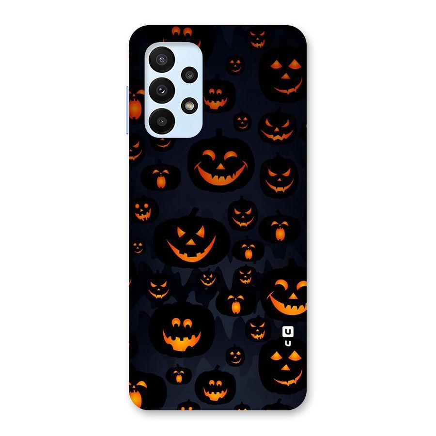 Pumpkin Smile Pattern Back Case for Galaxy A23