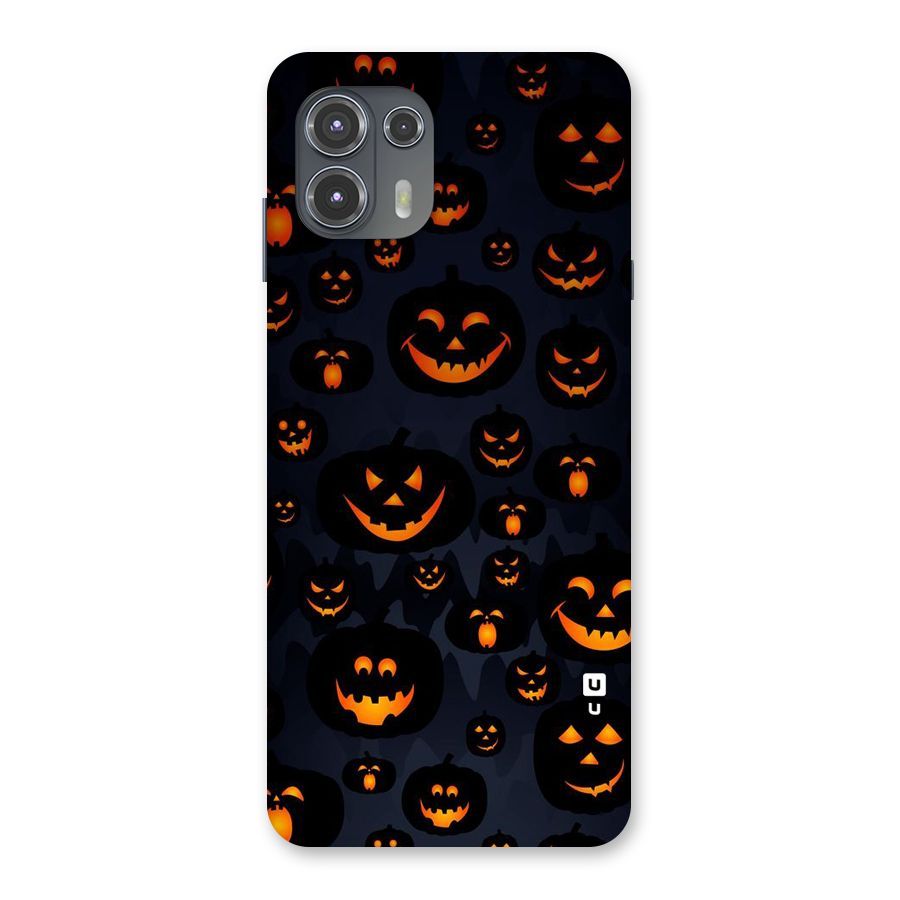 Pumpkin Smile Pattern Back Case for Motorola Edge 20 Fusion