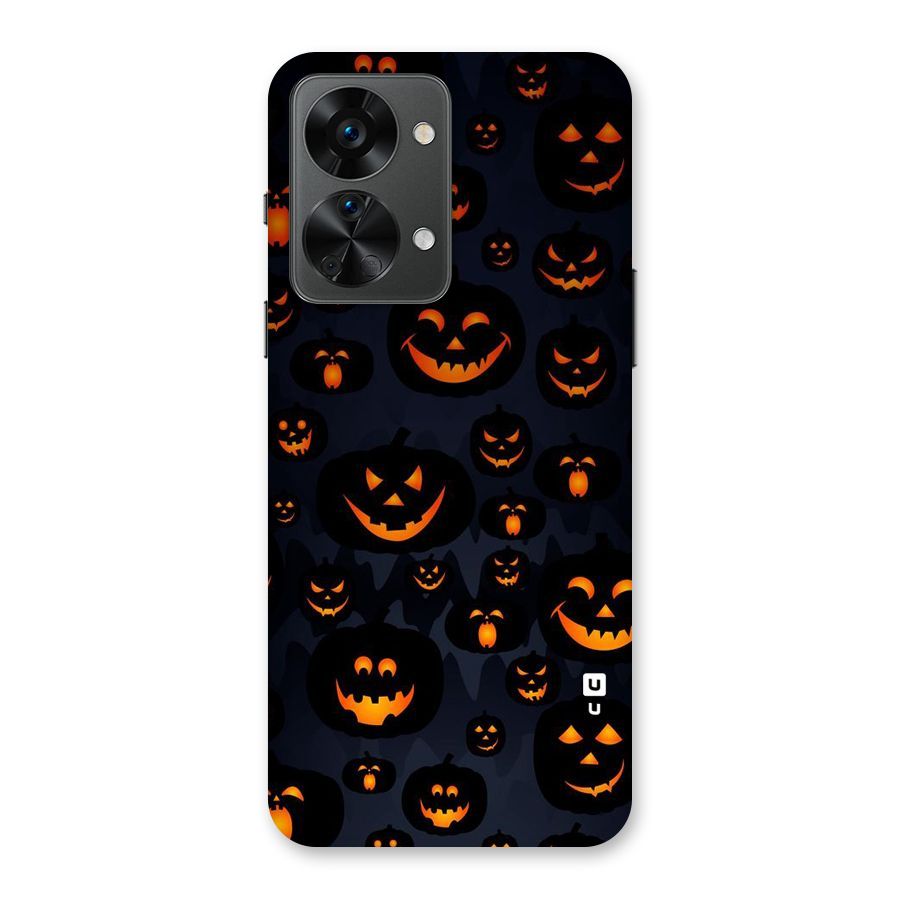 Pumpkin Smile Pattern Back Case for OnePlus Nord 2T