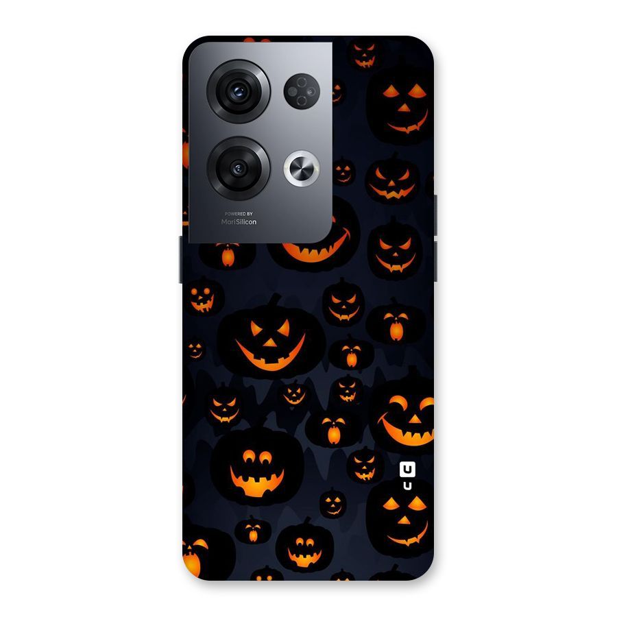 Pumpkin Smile Pattern Back Case for Oppo Reno8 Pro 5G