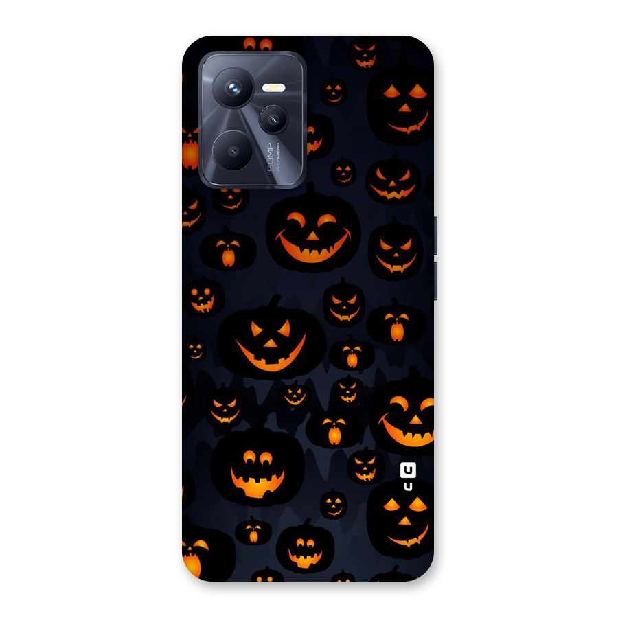 Pumpkin Smile Pattern Back Case for Realme C35