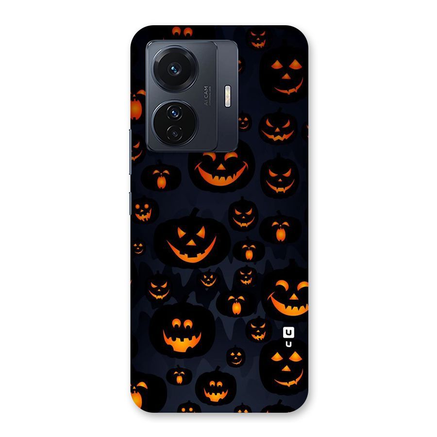 Pumpkin Smile Pattern Back Case for Vivo T1 Pro