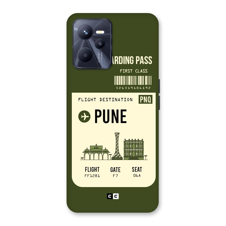 Pune Boarding Pass Back Case for Realme C35