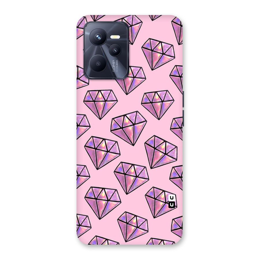 Purple Diamond Designs Back Case for Realme C35